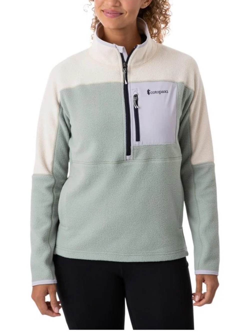 COTOPAXI Abrazo Half Zip Cream/Brush Fleece Jacket Women's - Sz Medium